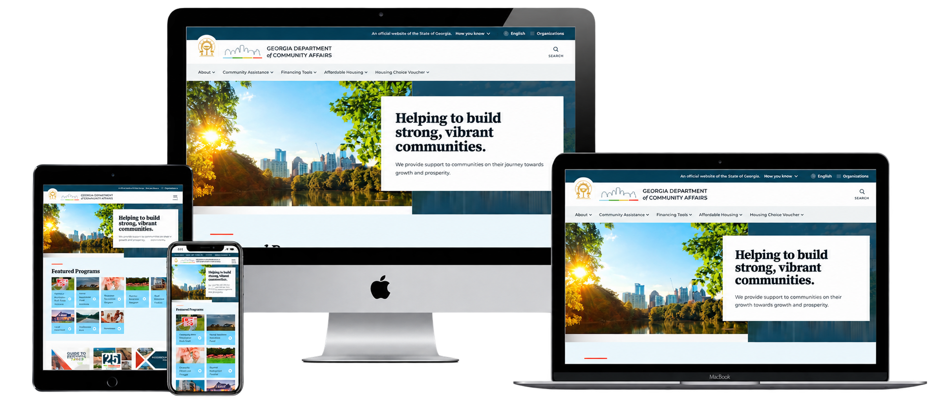 Georgia Dept. of Community Affairs website after modernization